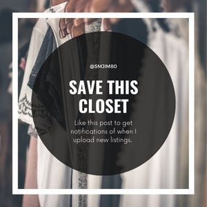 Save this closet for notifications on new listings